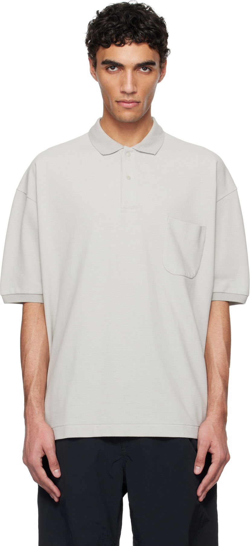 Poolopaita NANAMICA nanamica Short Sleeve Polo Harmaa | S25SG113U