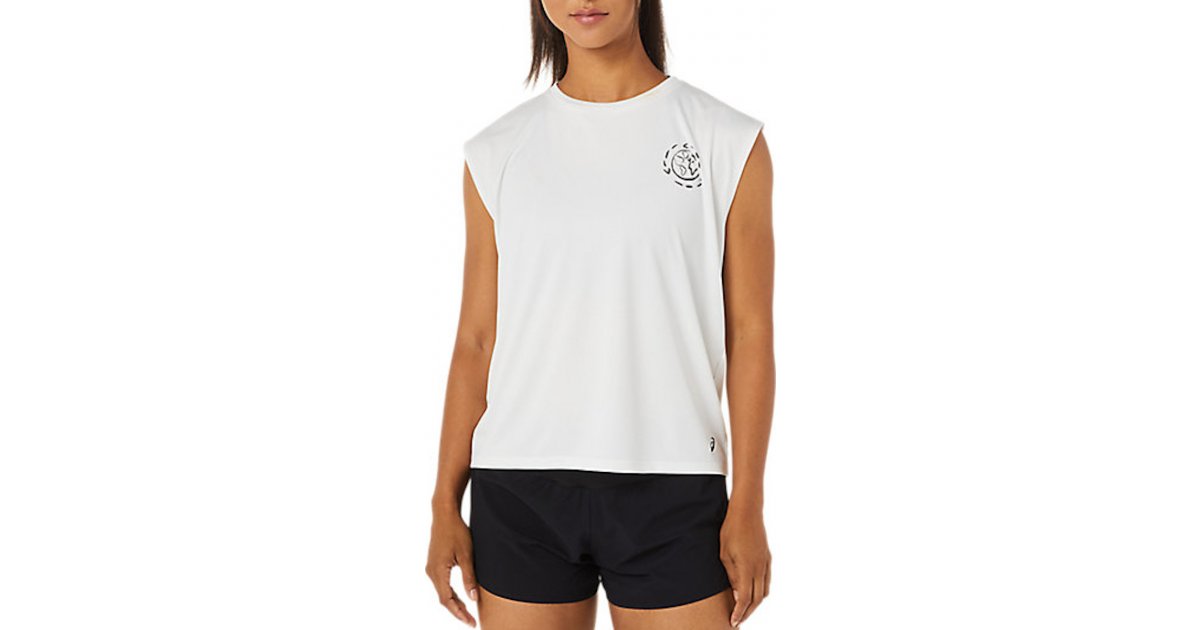 Tankkitoppi Asics Ocean Waste Run Tank Top Valkoinen | 2012c220-101, 1