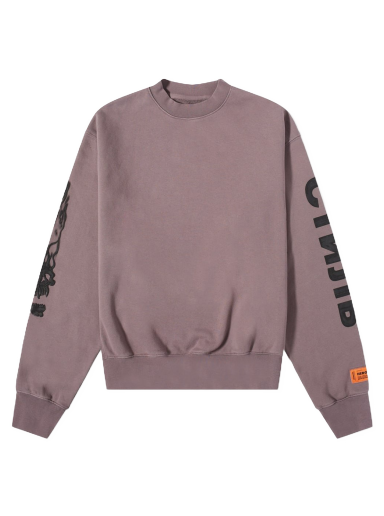 Villapaita HERON PRESTON Flaming Skull Crewneck Harmaa | HMBA020F22JER0010910