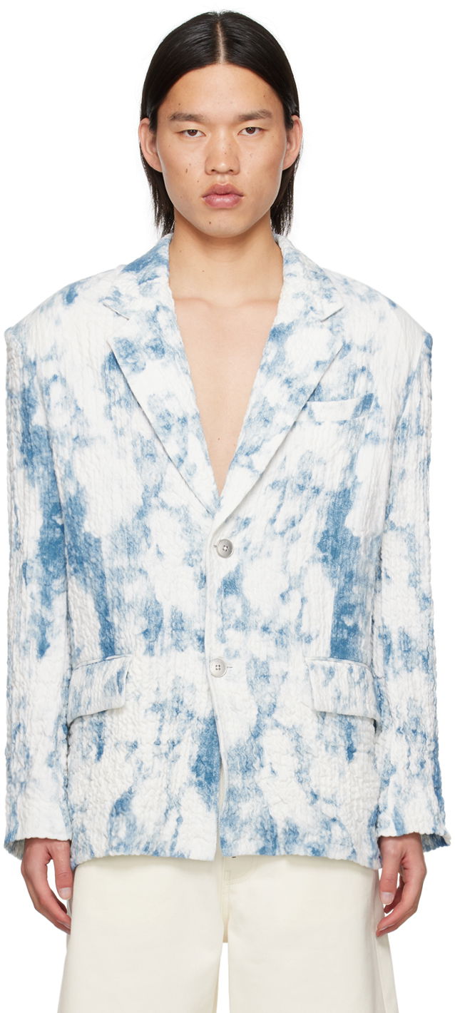 Takki Feng Chen Wang Feng Chen Wang Printed Blazer Sininen | FUS17JK13
