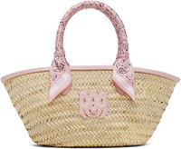 AMIRI MA Raffia Micro Tote