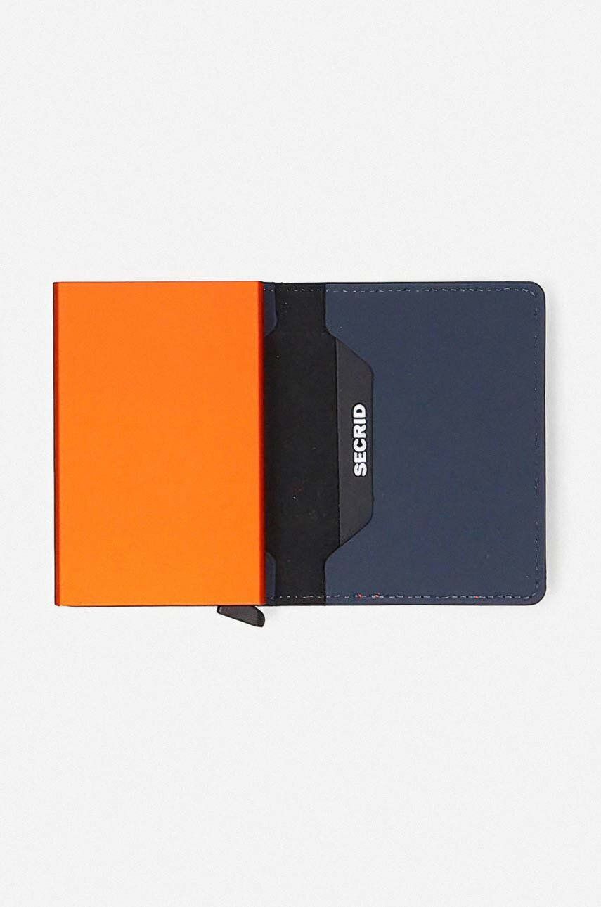 Lompakko Secrid Slimwallet Matte Wallet Sininen | SM.Nightblue.Orange, 1