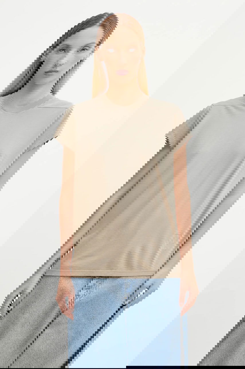 T-paita Rick Owens Rick Owens DRKSHDW Small Level T-Shirt Beige | DS02E7208.RN, 0
