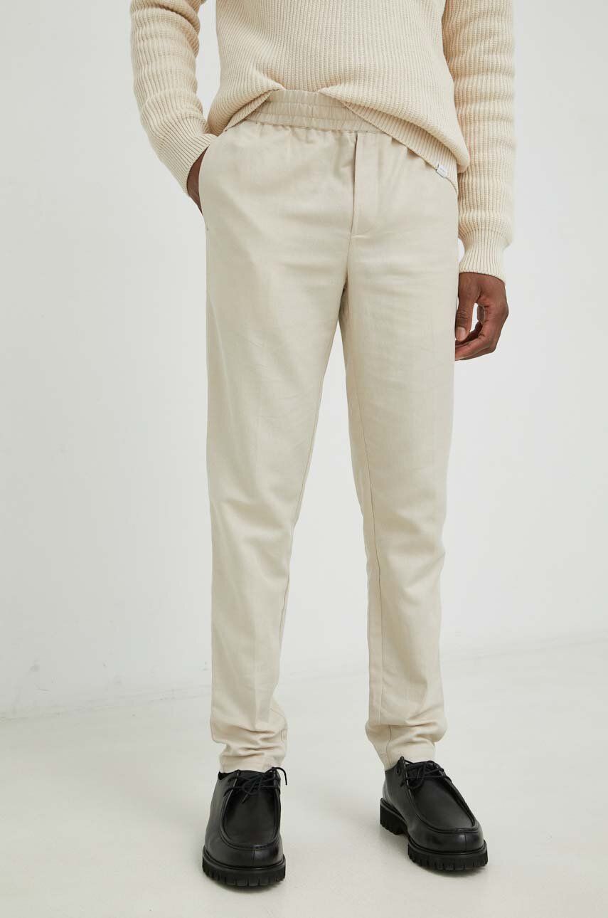 Housut ja farkut Samsoe Samsoe Smithy Trousers Beige | M23100079, 0