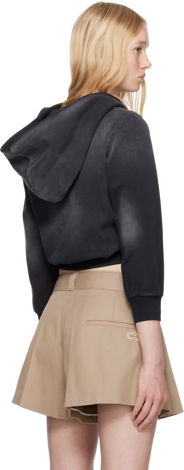 Villapaita Alexander Wang Alexander Wang.t Shrunken Cotton Terry Cardigan Musta | 4CC2251554, 2