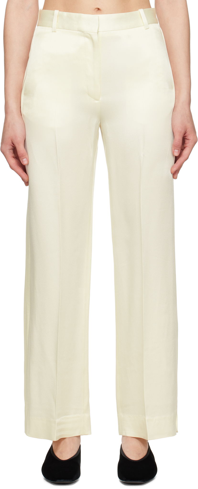 Housut TOTEME TOTEME Cuff-Slit Trousers Keltainen | 251-WRB4483-FB0344