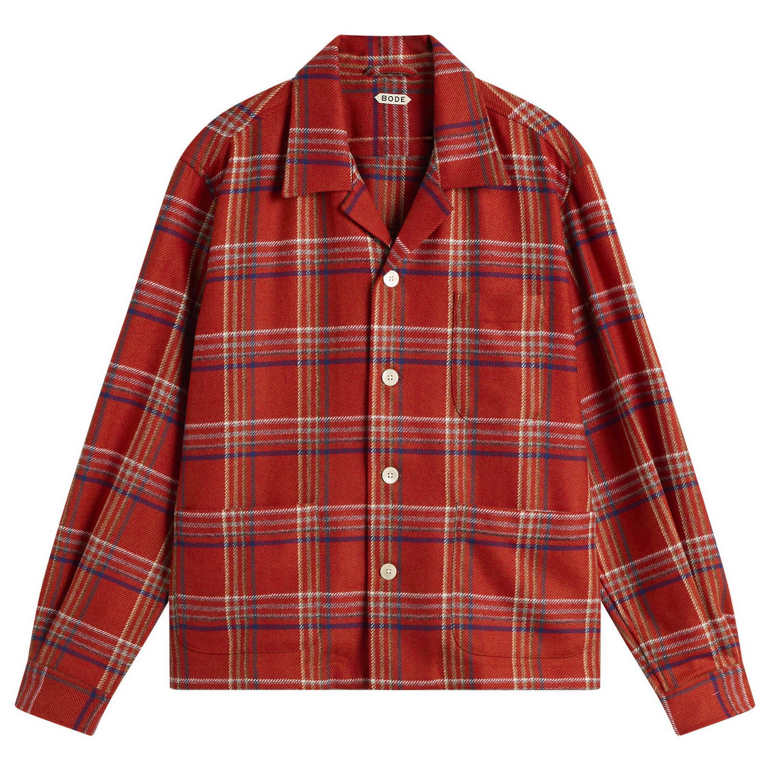 Paita Bode Gable Plaid Overshirt Monivärinen | MRF25SH007, 0
