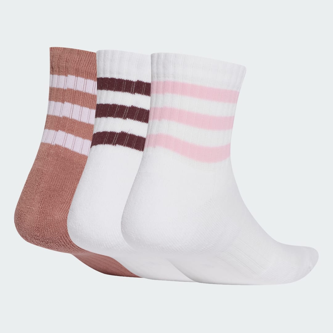 Sukat adidas Performance 3-Stripes Cushioned Quarter Socks - 3 Pairs Valkoinen | JG3700, 0