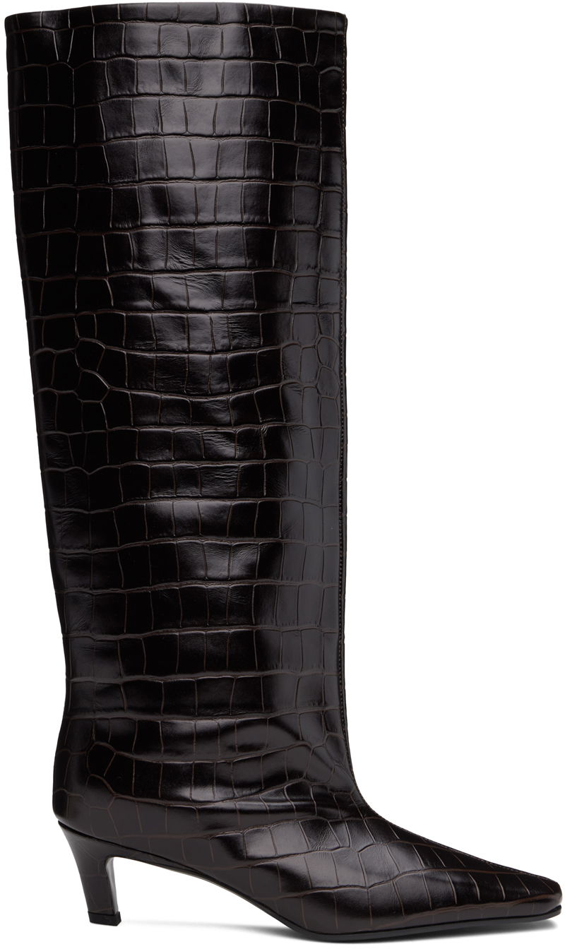 Vaatteet TOTEME TOTEME 'The Wide Shaft' Knee-High Boots Ruskea | 231-913-847