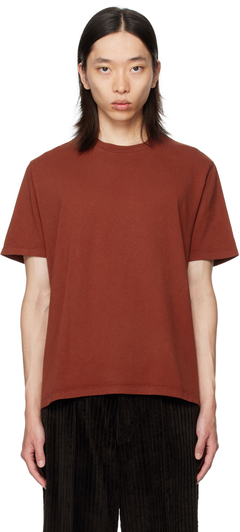 T-paita OUR LEGACY OUR LEGACY Box T-Shirt Ruskea | M4256BB