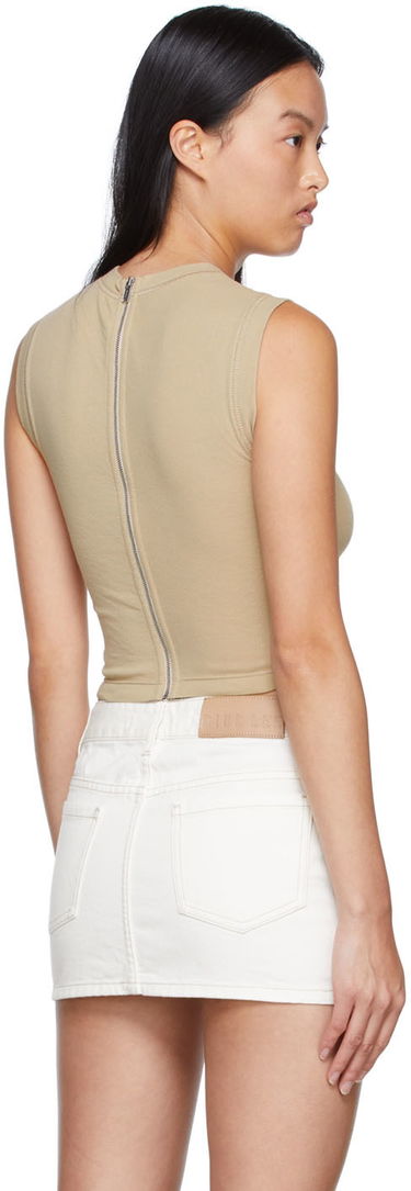 Tankkitoppi Dion Lee Cotton Fitted Tank Top Beige | C3048S22, 2