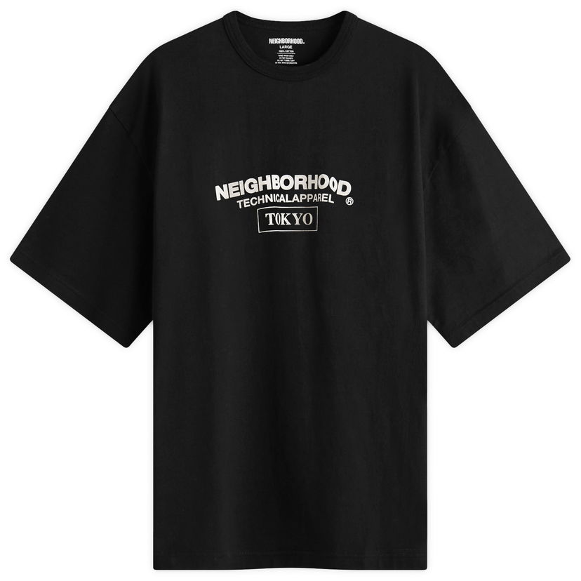 T-paita Neighborhood Technical Apparel Tokyo Graphic Tee, Size Large Musta | 251PCNH-ST16-BLK