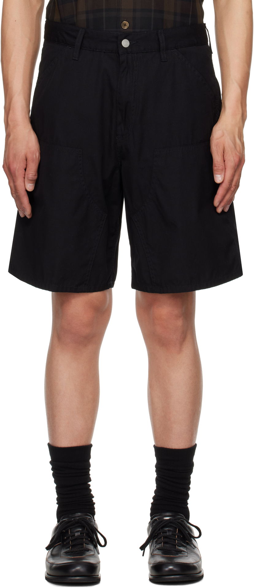 Shortsit Carhartt WIP Double Knee Shorts Musta | I034794
