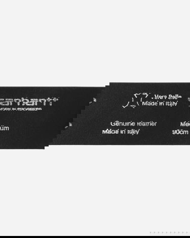Vyöt Carhartt WIP Black Leather Belt With Studs Musta | I034422 0M4XX, 6