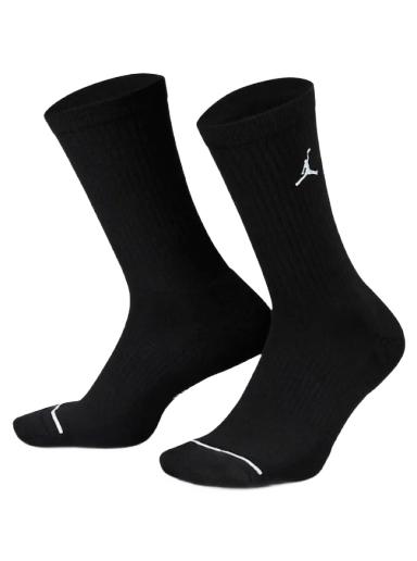 Sukat Jordan Everyday Crew Socks 3-pack Musta | dx9632-010
