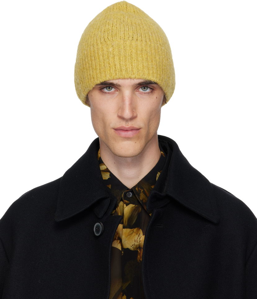 Pipo Dries Van Noten Dries Van Noten Alpaca Blend Beanie Keltainen | 252-021231-2709