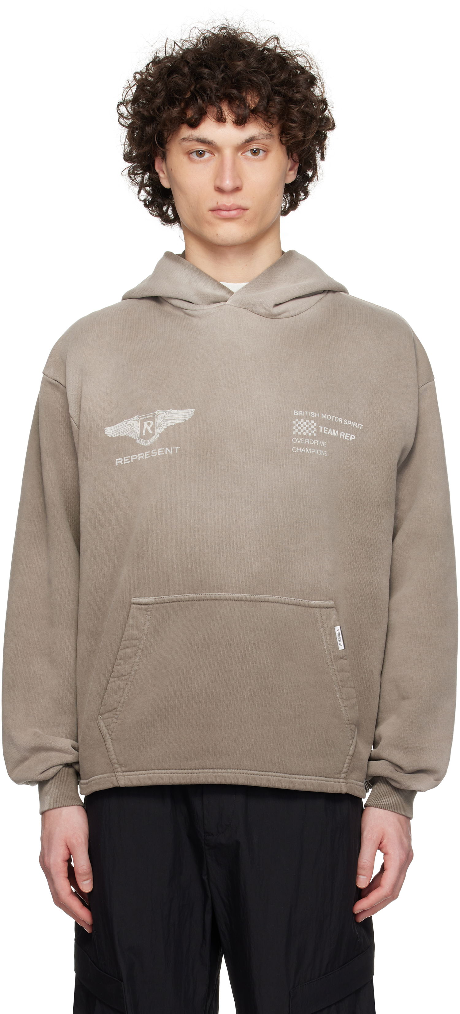 Huppari Represent Clo Represent 'Team Rep' Hoodie Harmaa | MLM41052, 0
