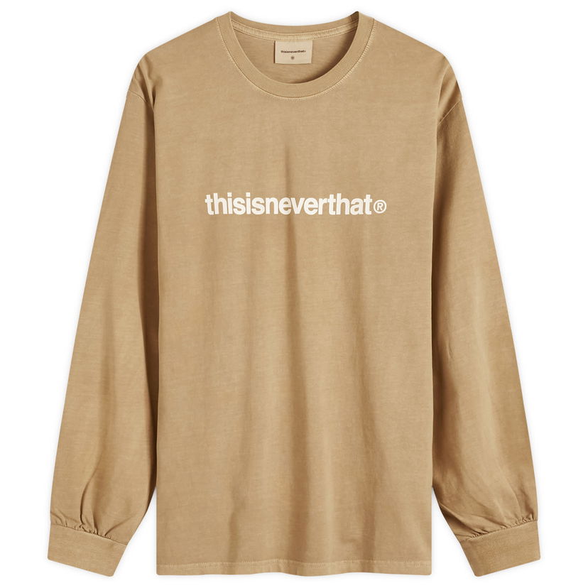 T-paita thisisneverthat T-Logo Long Sleeve T-Shirt Ruskea | TN243TTSLT02-COFF