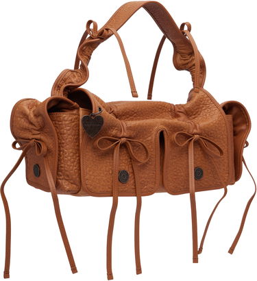 Käsilaukku Acne Studios Acne Studios Multipocket Grained Leather Bag Ruskea | A10425-, 3