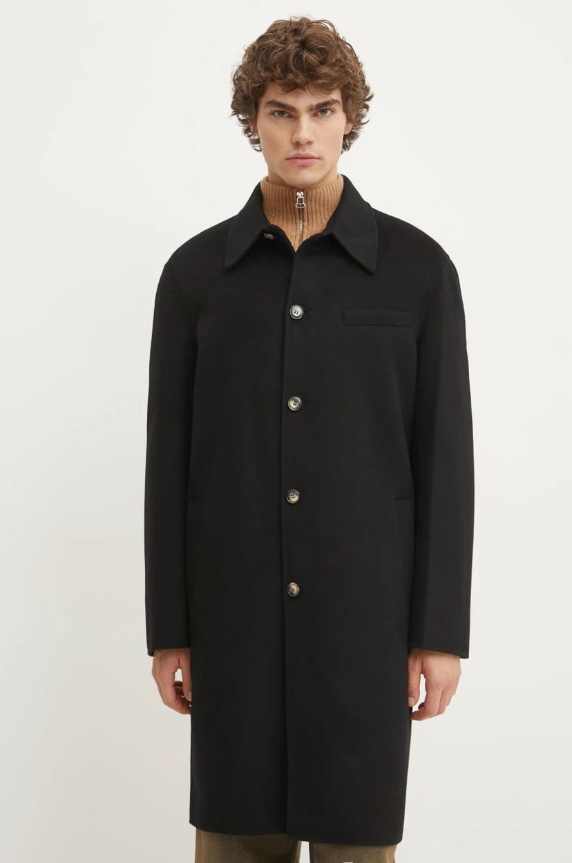 Takit Nanushka Nanushka JANNO Oversize Wool Coat Musta | NM24CROW01799