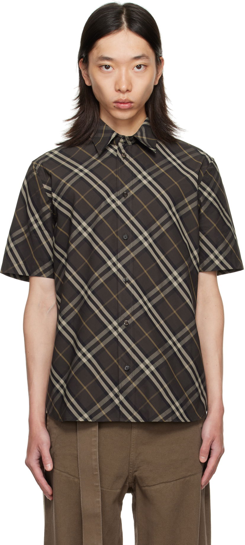Paita Burberry Burberry Relaxed Fit Check Cotton Shirt Ruskea | 8116127