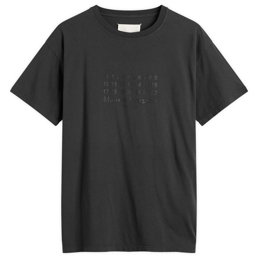 T-paita Maison Margiela Maison Margiela Logo T-Shirt Size Large Musta | S29GC0307-S24575-973