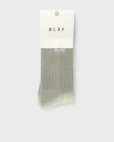 Sukat ØLÅF Gradient Signature Socks Vihreä | A210807-LIGHTSAGE, 0