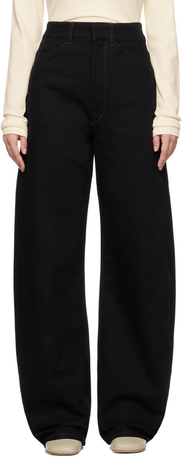 Jeans LEMAIRE LEMAIRE High Waisted Curve Pants Musta | PA1052 LD1000, 0