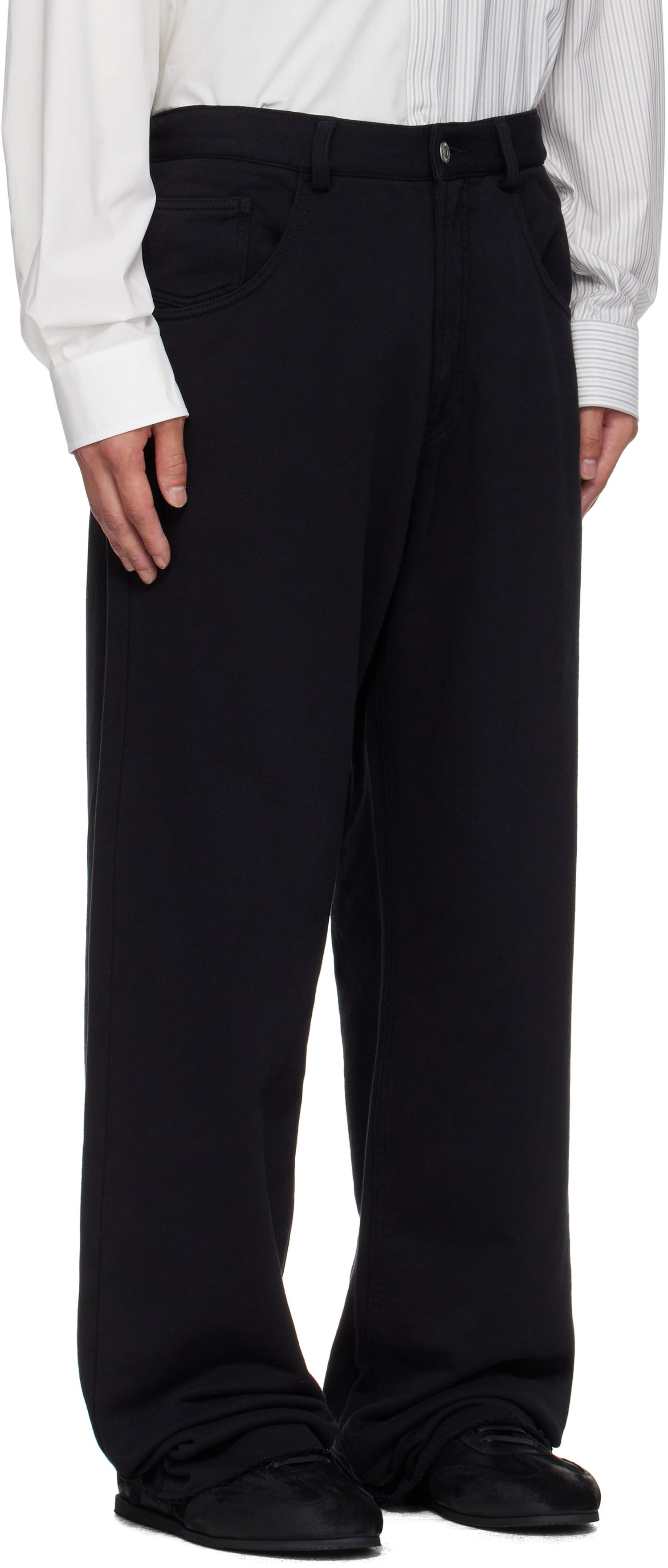 Housut Maison Margiela MM6 Maison Margiela Cotton Sweatpant Trousers Musta | SH0KA0056 M25014, 1