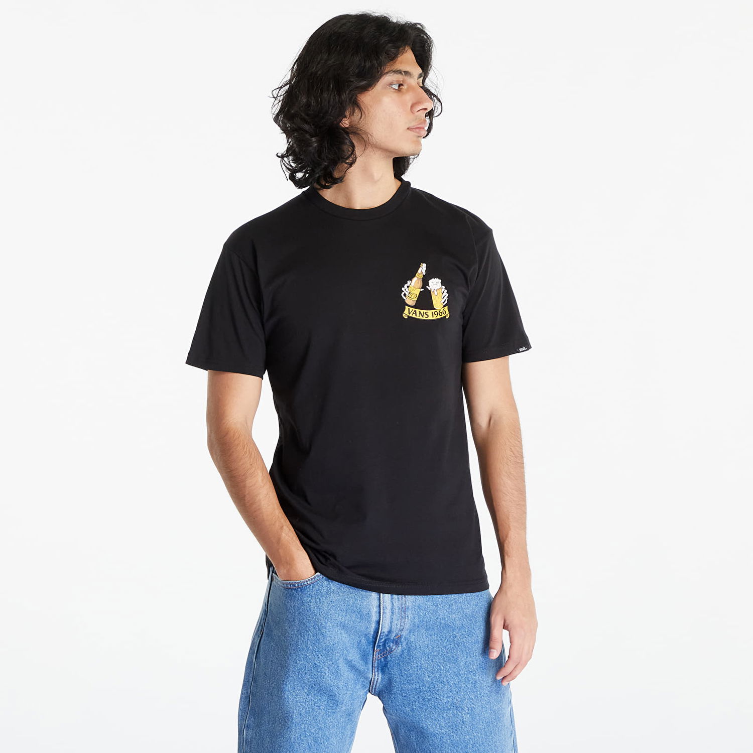 T-paita Vans T-Shirt 66 Below SS Tee Musta | VN000F3KBLK1, 0