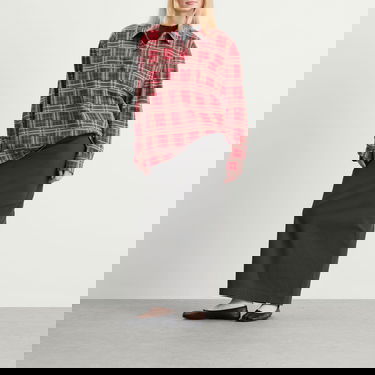 Paita ISABEL MARANT Isabel Marant Bruna Check Shirt, Size Medium Punainen | 25HCH0261FA-C4K01I-70RD, 4