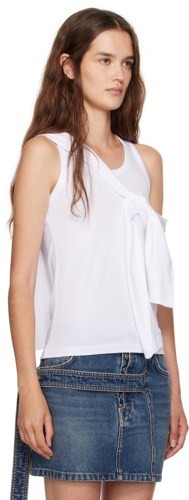 Tankkitoppi Coperni Coperni Knotted Jersey Tank Top Musta | COPJS161F5009, 4