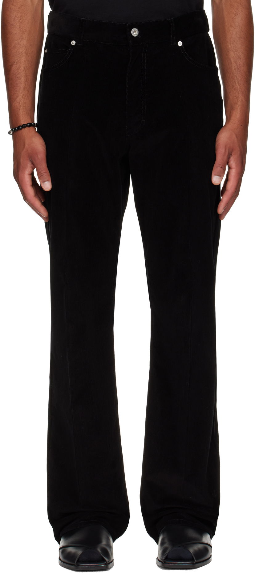 Housut FERRAGAMO Ferragamo Corduroy Trousers Musta | 784655