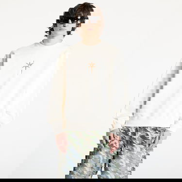 Huppari Marcelo Burlon Marcelo Burlon County Goth Boxy Crewneck Sweatshirt Beige | CMBA09CS25FLE0026F60, 0