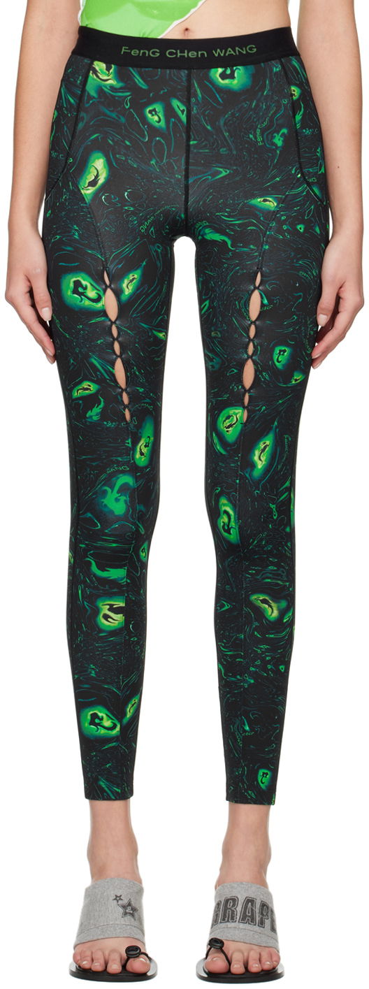 Leggingsit Feng Chen Wang Feng Chen Wang Phoenix Sport Leggings Vihreä | FWF14LG01