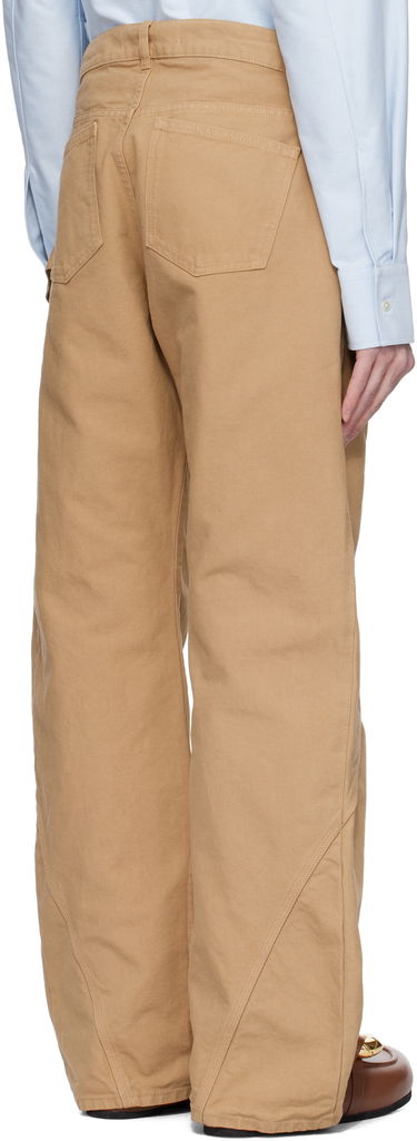 Housut JW Anderson JW Anderson Twisted Workwear Trousers Beige | TR0405-PG1744, 2