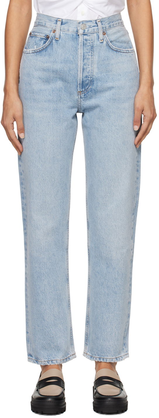 Jeans AGOLDE 90's Pinch Waist High Rise Straight Jeans Sininen | A069J-1206