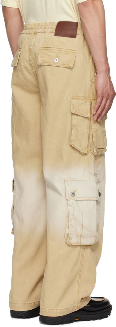Cargo housut Feng Chen Wang Feng Chen Wang Gradient Denim Cargo Pants Beige | FENG19TR22, 2