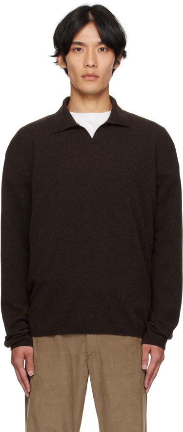 Villapaita The Row The Row Franz Knit Polo Ruskea | 1015-Y556, 0