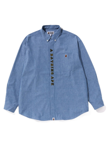 Paita BAPE A Bathing Ape Applique BD Loose Fit Shirt Sininen | 1J20-131-001