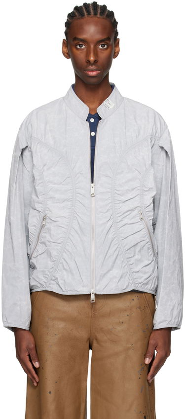 Bomber-takki ADER ERROR Ruched Bomber Jacket Harmaa | BN01SSJK0809LG, 0