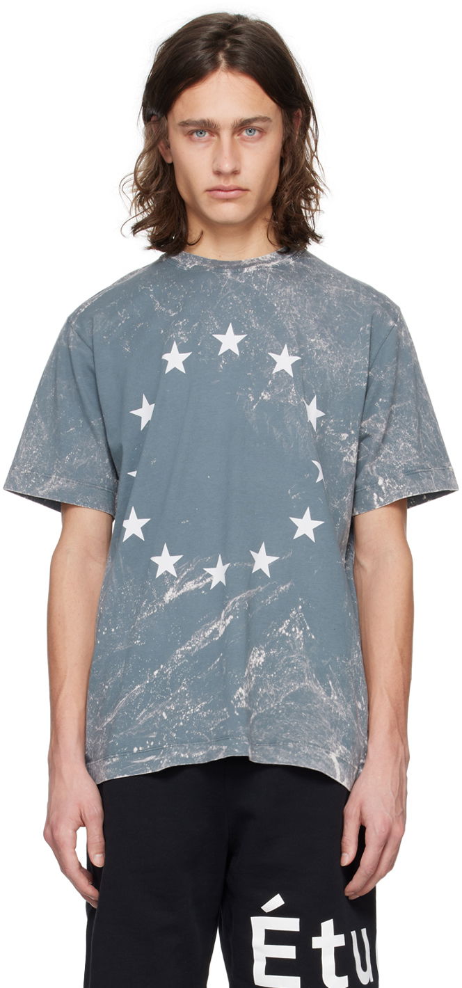 T-paita Études Wonder Europa Graphic T-Shirt Sininen | E24MM102A00883