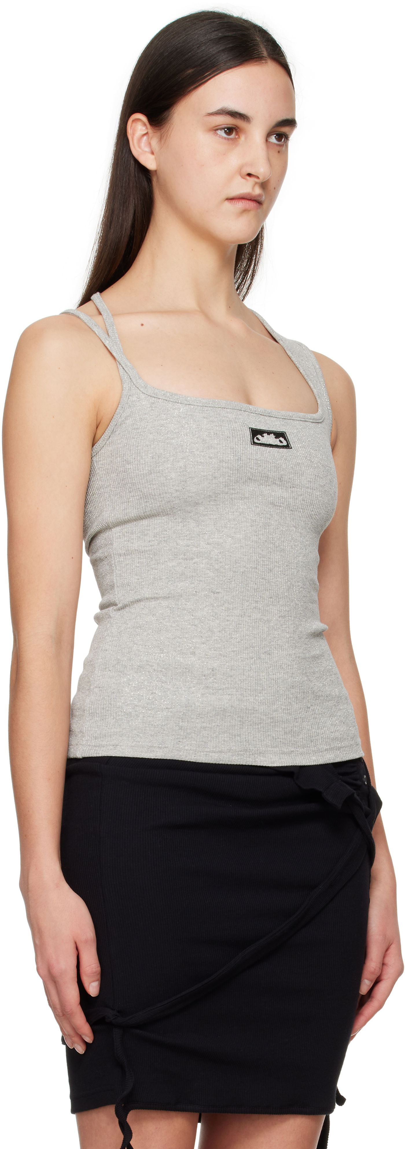 Tankkitoppi Ottolinger Ottolinger Square Neck Tank Top Harmaa | 10410100402, 1