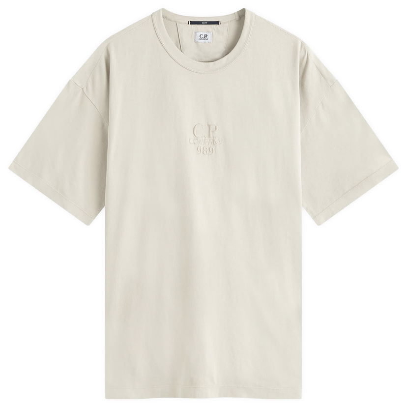 T-paita C.P. Company 20/1 Logo T-Shirt Beige | CMTS181A-005697G-327