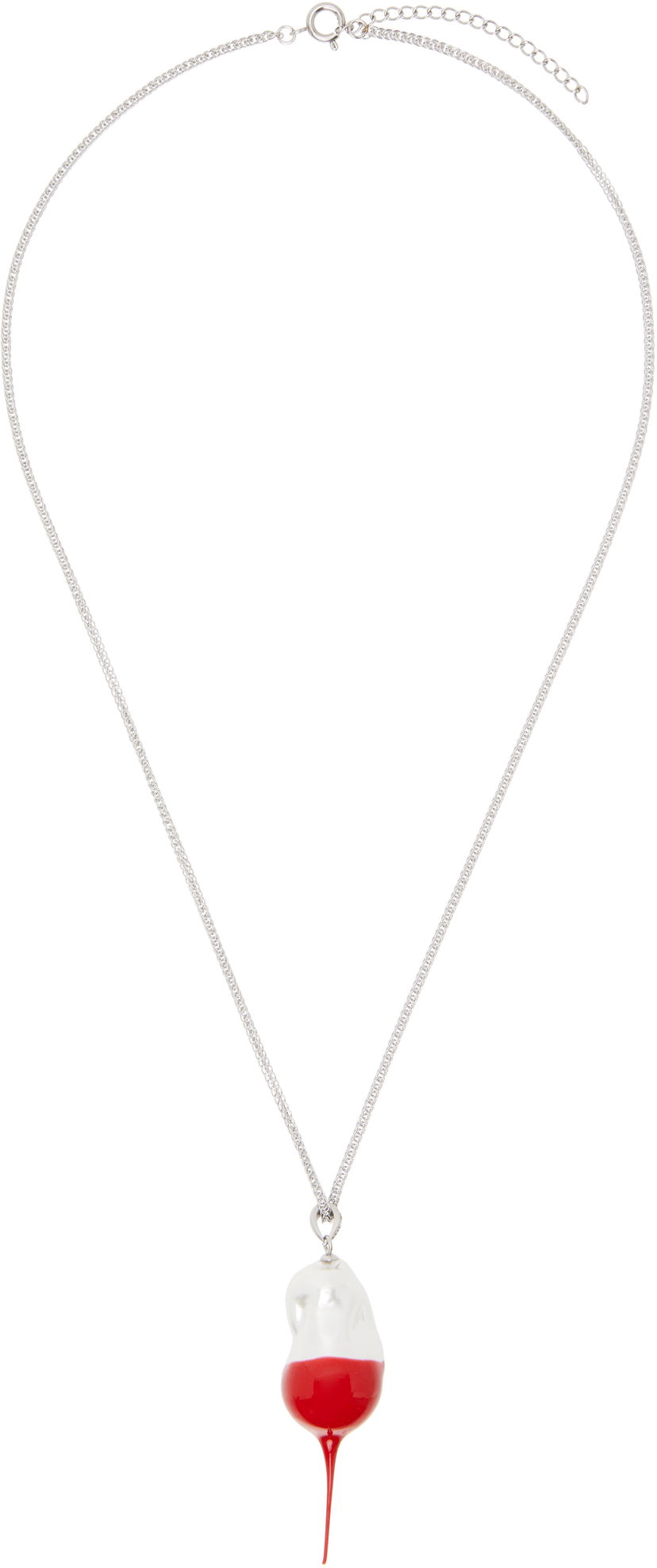 Kaulakoru Ottolinger Ottolinger Dipped Pearl Pendant Necklace Punainen | 125-903125-01