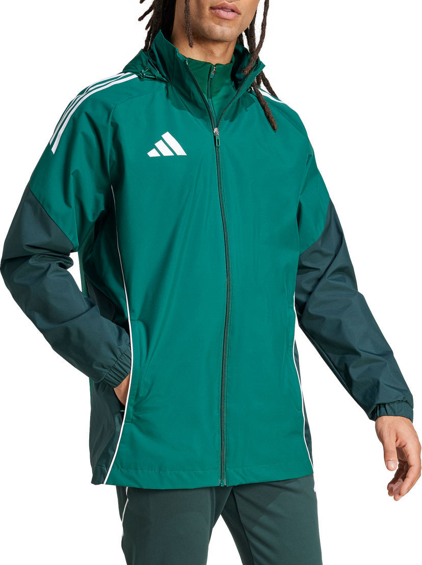 Tuulitakki adidas Performance Adidas TIRO25C All-Weather Hooded Jacket Vihreä | ji8936