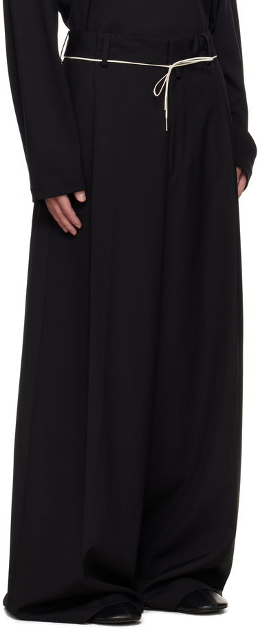 Housut Dries Van Noten Dries Van Noten Drawstring Trousers Tummansininen | 252-020915-2057, 4
