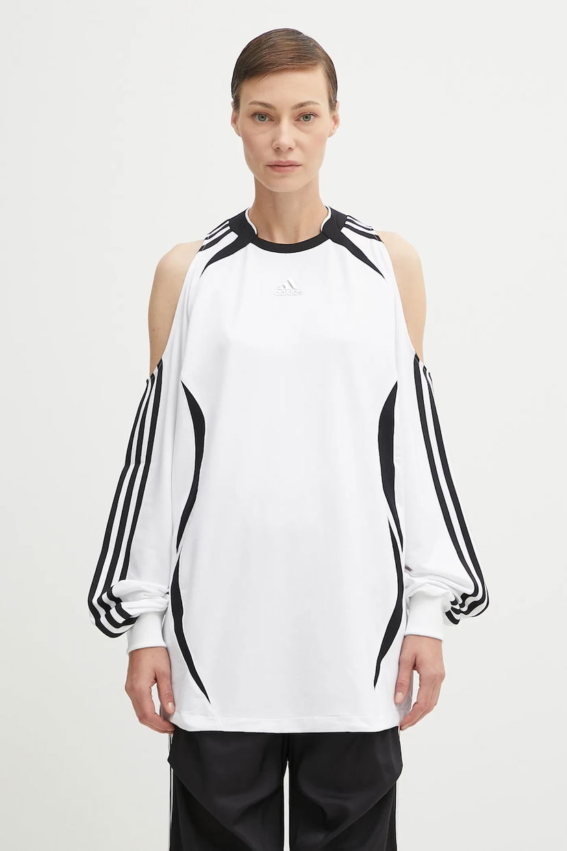 Jersey adidas Originals Adidas Originals Fashion Jersey Cold Shoulder Top Valkoinen | KE9797