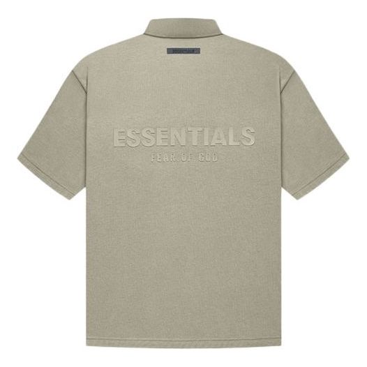 Poolopaita Fear of God Essentials Logo Polo Shirt Beige | FOG-FW21-005
