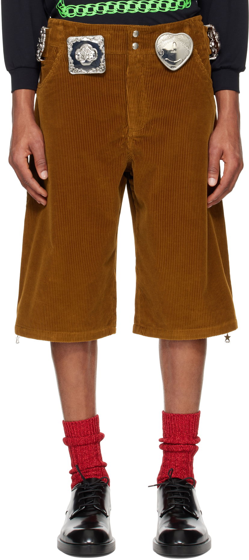 Shortsit Chopova Lowena Chopova Lowena Biggity Corduroy Shorts Ruskea | 4095